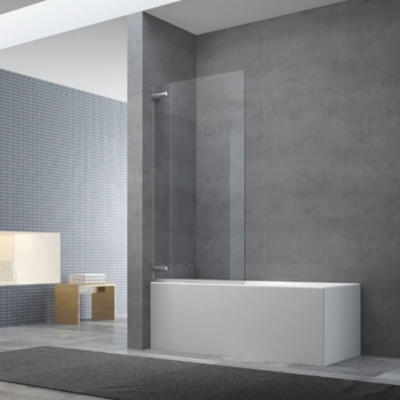 150x80 cm tgd new Pare-baignoire pivotant en verre, orientation gauche et droite, chrome (SATTGVZO150CRT) - Swiss Aqua Technologies
