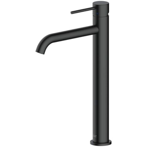 Swiss Aqua Technologies Aurum Waschtischmischer, 30,8 cm hoch, aus Edelstahl, mit Hebel, ohne Ablaufgarnitur, mattschwarz (SATBAUR285C)