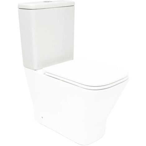 Swiss Aqua Technologies B-Way cisterna de cerámica para inodoro de suelo con tapa, sin armadura, blanco (SAT2168CL)