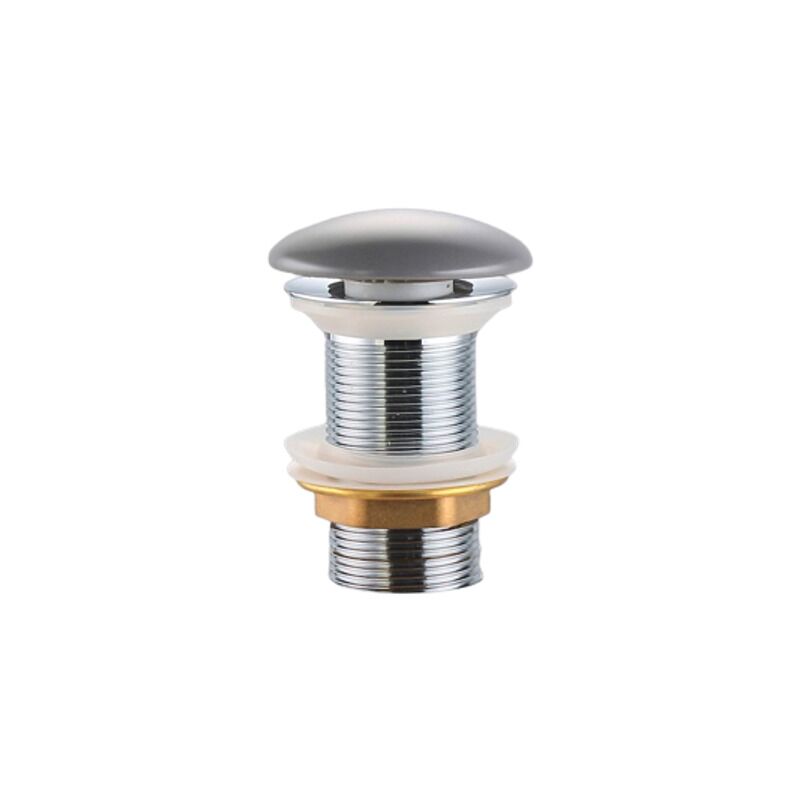 Bonde à écoulement libre Infinitio 5/4 ' sans trop plein pour lavabos et vasques, gris mat (pzatkalgrm) - Swiss Aqua Technologies