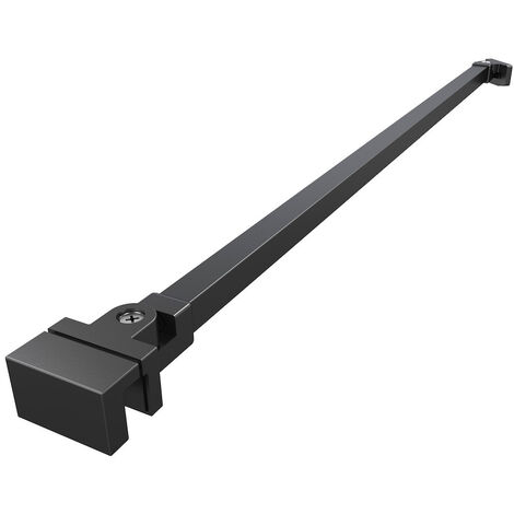 Swiss Aqua Technologies – Bras de montage pour paroi de douche 120 cm – Métal noir – Compatible paroi 8mm – Raccourcissable pour installation personnalisée