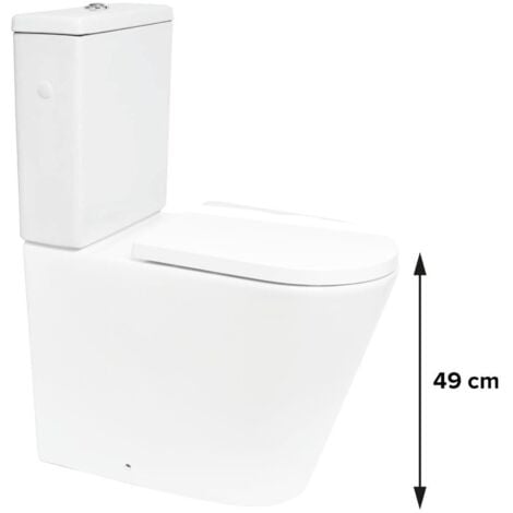 Swiss Aqua Technologies Brevis cassetta di scarico in ceramica per Combi WC SATBRE32 e SATPRO31, bianco (SATBRE32N)