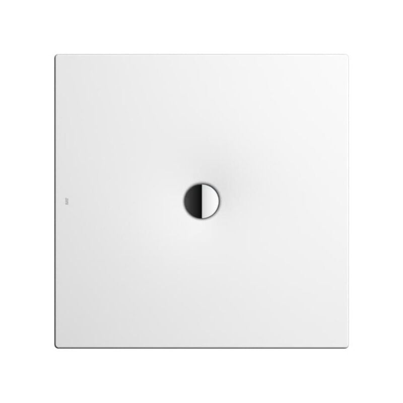 By Kaldewei Receveur de douche carré 80x80 cm acier émaillé, blanc (SATSVFEEL80Q) - Swiss Aqua Technologies