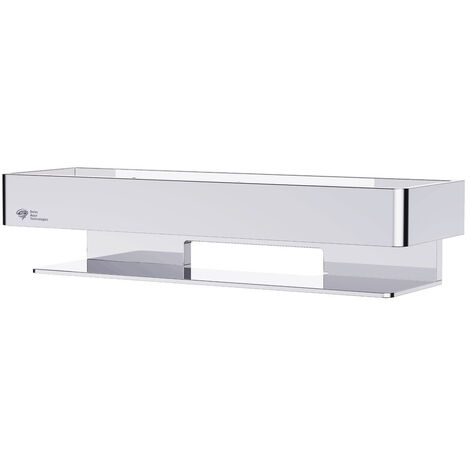 Swiss Aqua Technologies Carrito de ducha de latón macizo de 30 cm, cromado (SATDPOL30CH)
