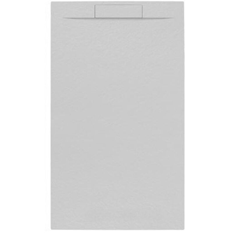 Fusion Receveur de douche 120x80cm en marbre coulé, Gris perle (SATFU12080GRP) - Swiss Aqua Technologies