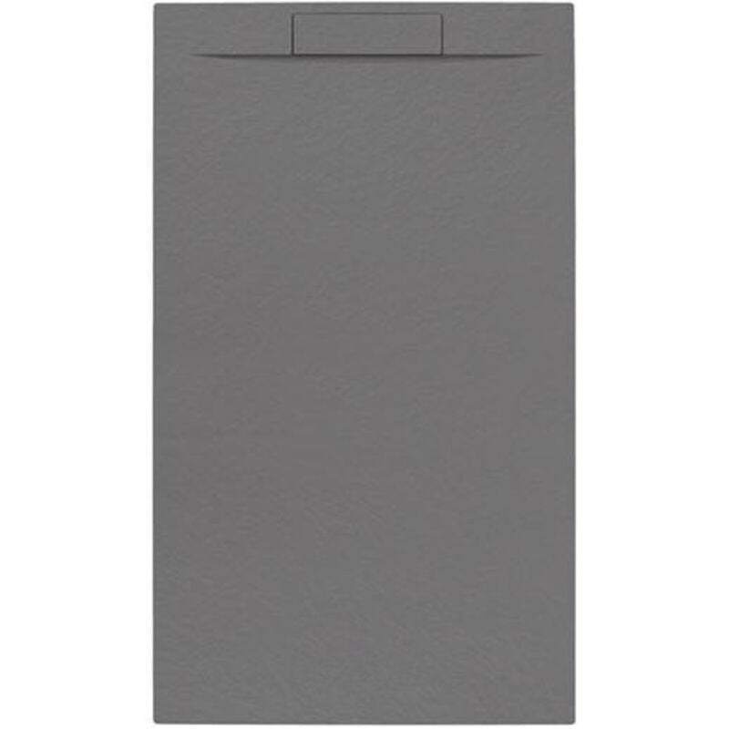 Swiss Aqua Technologies Fusion Receveur de douche 140x80cm en marbre coulé, Gris perle (SATFU14080GRP)
