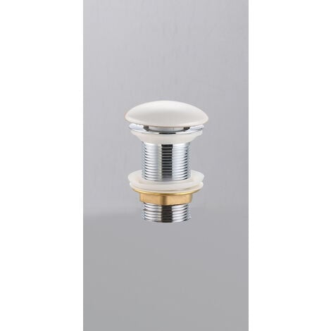 Swiss Aqua Technologies Infinitio 5/4' free-flowing drain without overflow for washbasins and basins,, matt white (PZATKAWHM)