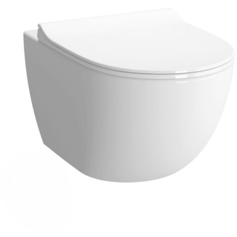Swiss Aqua Technologies Infinitio Inodoro sin reborde con fijación invisible + Asiento con cierre amortiguado (Infinitio2rimless)