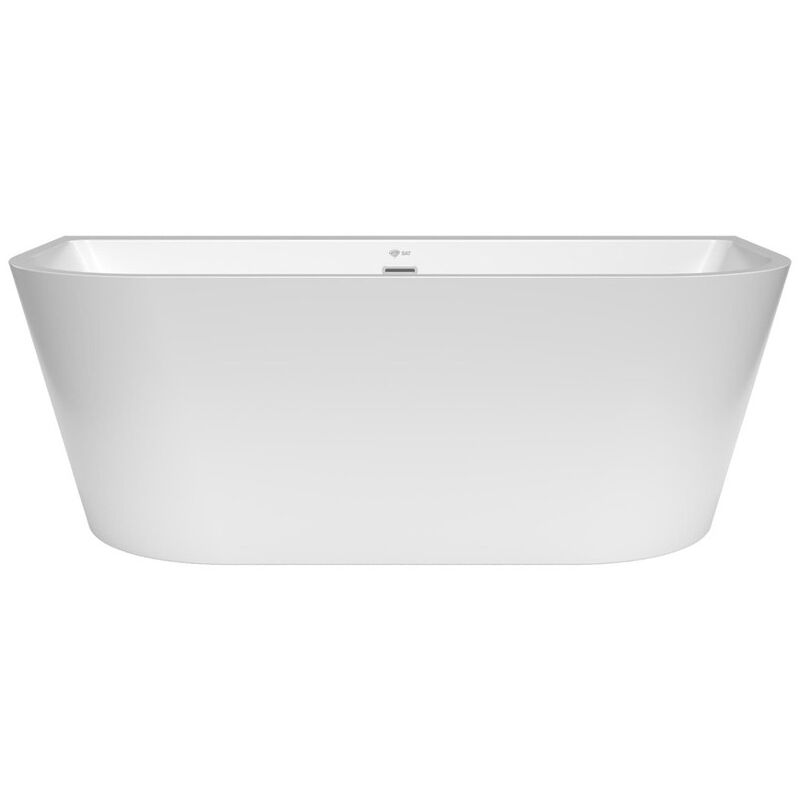 Katy 160 x 75 cm Baignoire autoportante en Acrylique, murale, sans pieds, blanc (SATKATY1600) - Swiss Aqua Technologies