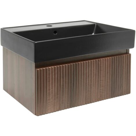 Swiss Aqua Technologies Mobile da bagno con lavabo SAT Evolution 78x30x44,8 cm noce opaco (SATEVO80NAU2B)