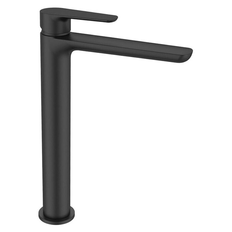 Swiss Aqua Technologies - Mood mitigeur lavabo xl avec levier sans tirette, G3/8, Noir mat (SATBSMOOD285C)