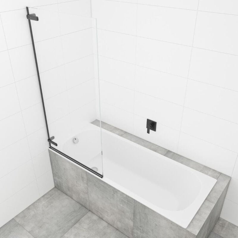 Pare-Baignoire sat tgd new 150x80 cm noir (SATTGVZO150CT) - Swiss Aqua Technologies