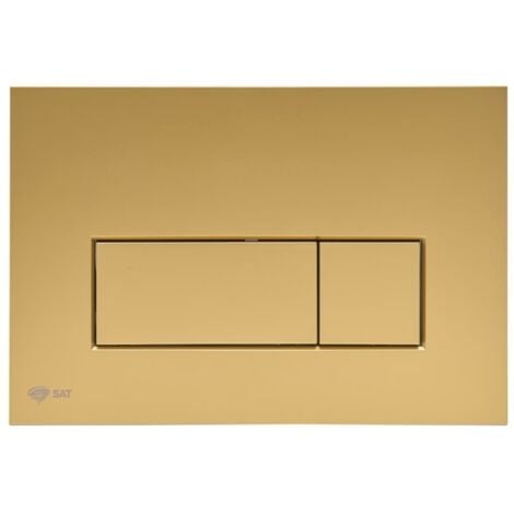 Swiss Aqua Technologies Placa de accionamiento con descarga dual, oro mate (SATATG-M)