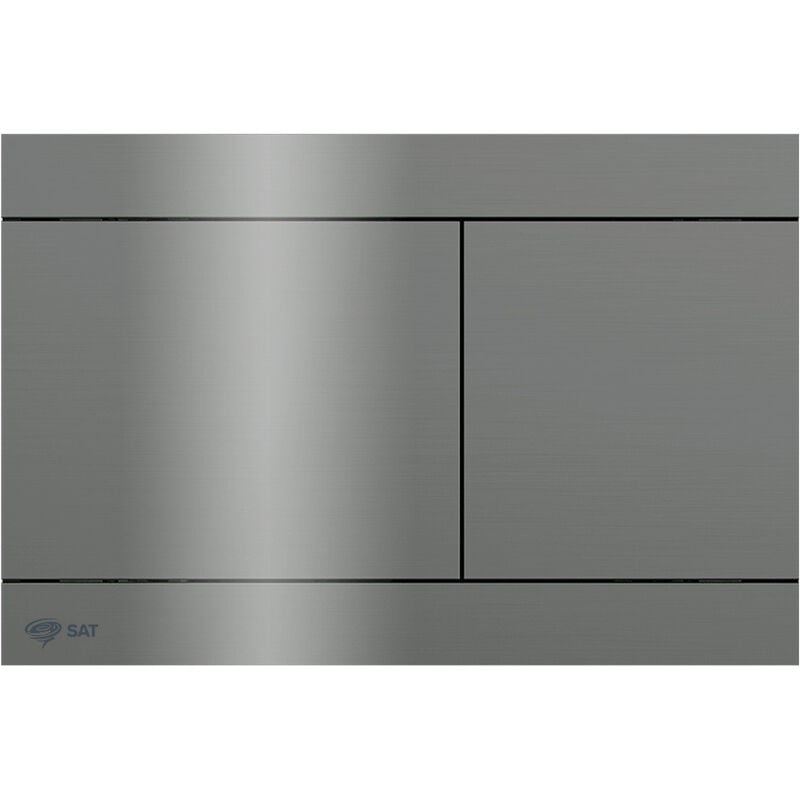 Swiss Aqua Technologies plaque de commande en acier inoxydable double touche, revêtement PVD, Gun Metal (SATATDA)