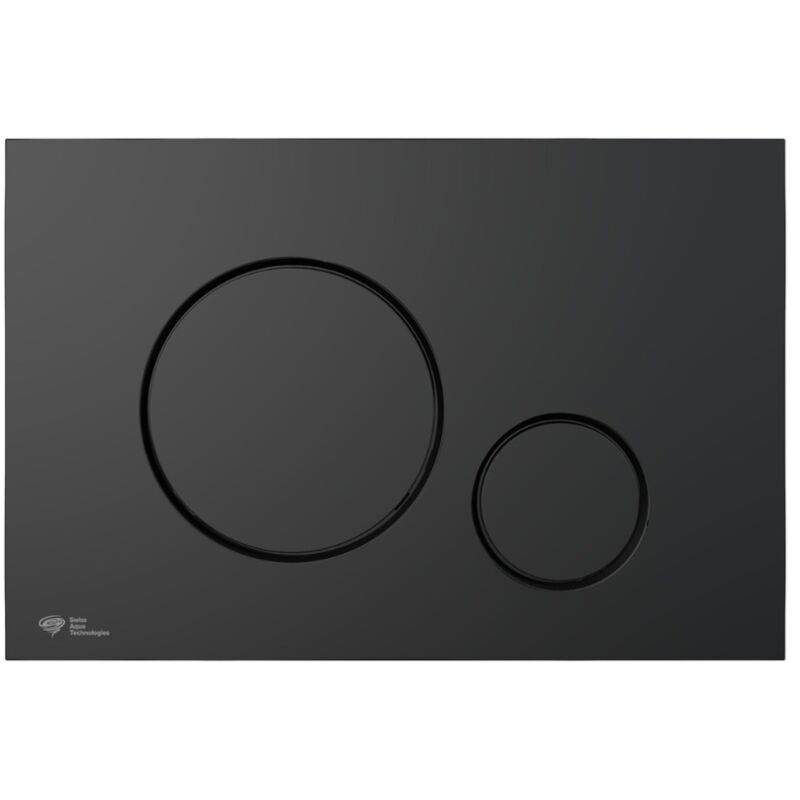 Plaque de déclenchement double touche, Noir Mat (SATAT68) - Swiss Aqua Technologies