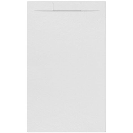 Swiss Aqua Technologies Plato de ducha de mármol Fusion 120x80cm, Blanco (SATFU12080BL)