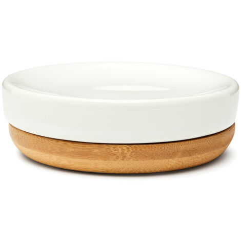 Swiss Aqua Technologies Porte-savon SAT Ella bois/blanc (SATDELLA39BI)