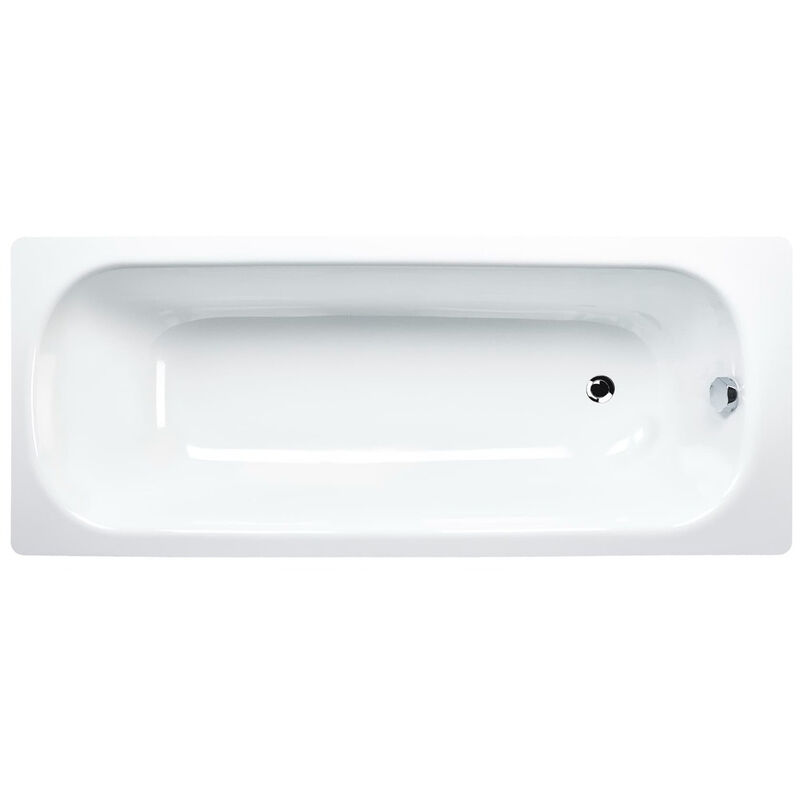 Swiss Aqua Technologies - Project 170x70x39cm Baignoire droite en Acier Emaillé, sans pieds, blanc (SATVPRO170)