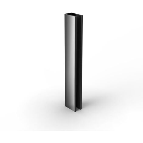 Swiss Aqua Technologies – Set pour walk-in 1600mm Noir Gun Metal PVD – SATWIPROFILGM – Finition moderne pour douche à l'italienne – Garantie 5 ans