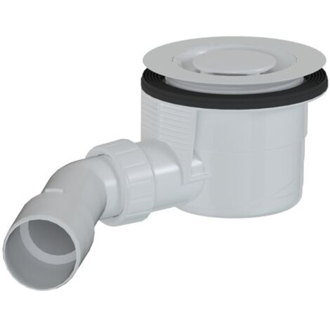 Swiss Aqua Technologies Siphon design pour receveur de douche 90 x 40/50m, couvercle blanc (E90KOB)