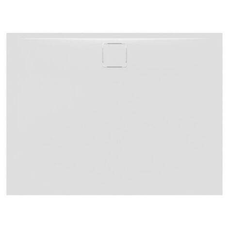 Swiss Aqua Technologies Vision Receveur de douche 100x90cm + Siphon Eslim90. Marbre coulé, blanc (SATSVVI10090B-S)