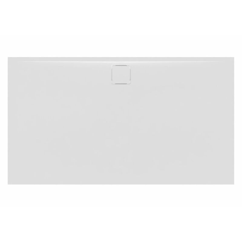 Vision Receveur de douche 140x90cm + Siphon Eslim90. Marbre coulé, blanc (SATSVVI14090B-S) - Swiss Aqua Technologies