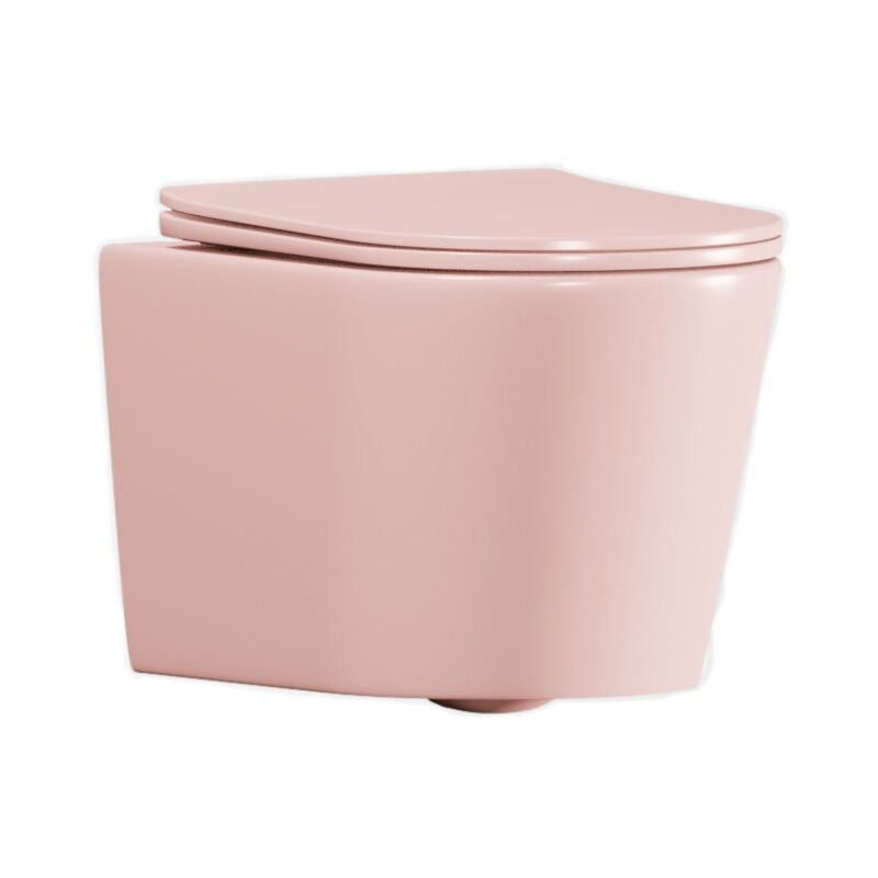 Wc suspendu Infinitio sans bride et fixations invisibles + abattant frein de chute, rose (SATINF010RREXPPM) - Swiss Aqua Technologies