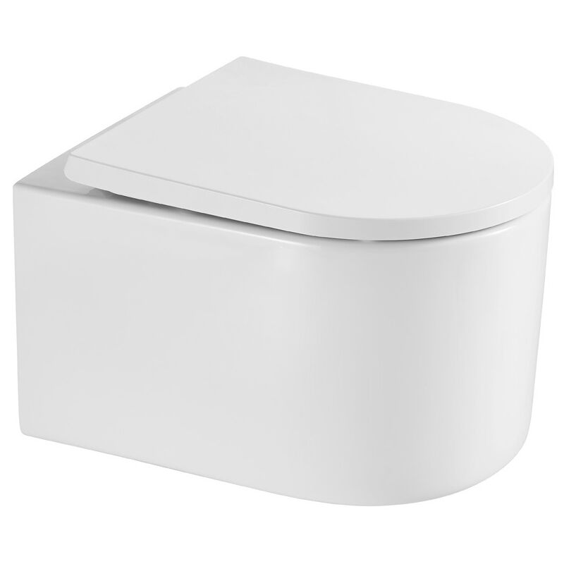 Wc suspendu sans bride et fixations invisibles, abattant frein de chute (SAT72010RREXP) - Swiss Aqua Technologies