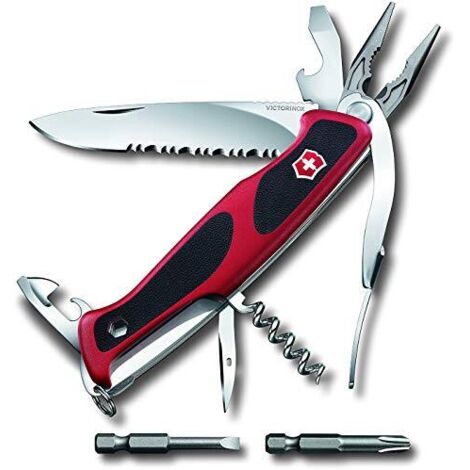 Swiss Army Knife Victorinox RangerGrip 174 Handyman 17 funzioni con pinze multiuso eccellente presa rosso - nero 0.9728.WC