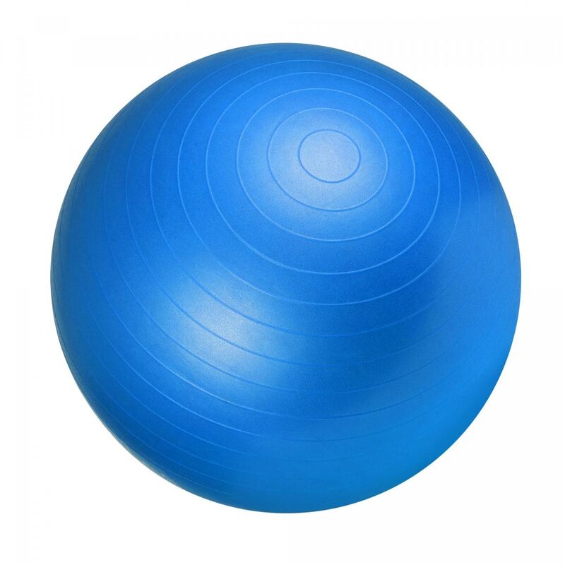 Swiss ball - Ballon de gym - Tailles : 55 cm, 65 cm, 75 cm - Couleur : bleu - Diamètre : 65 cm - bleu - Gorilla Sports