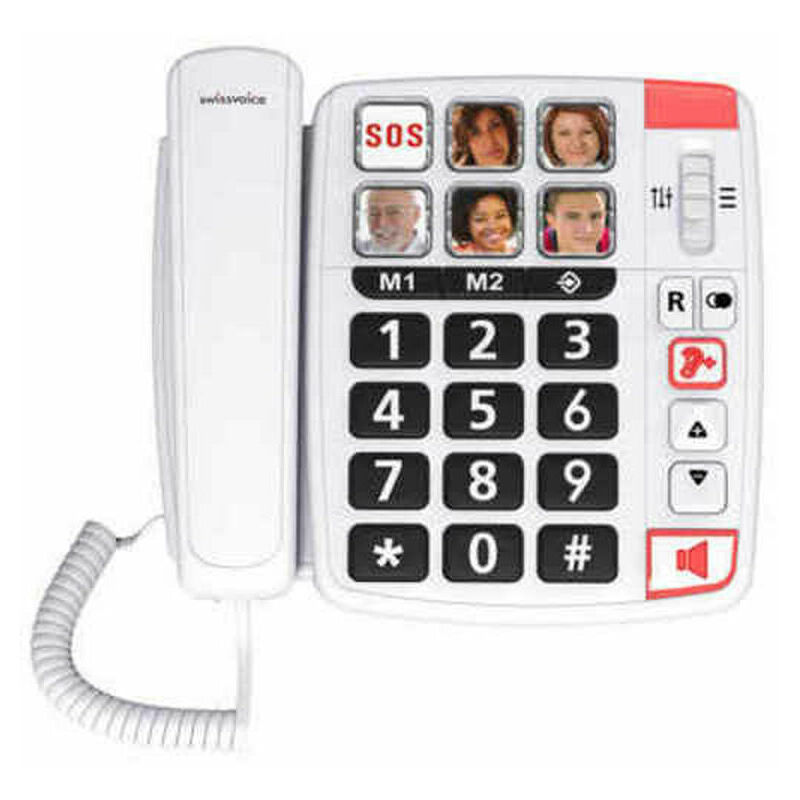 

Swiss Voice Teléfono Fijo para Mayores Swiss Voice Xtra 1110 Blanco