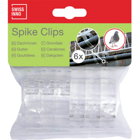 Swissinno 1 238 001K Spike-Clips Befestigungsclips Passend für Marke (Tiervertreiber) Swissinno Taub