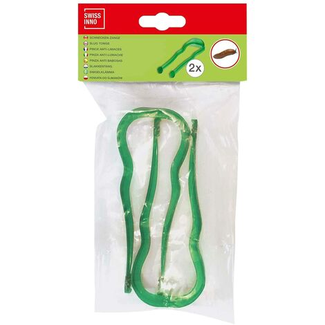 SWISSINNO Pinza per Lumache per la raccolta e la rimozione facile e rispettosa delle lumache. Set di 2