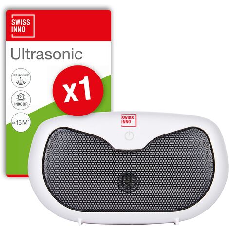 SWISSINNO Scaccia Roditori Ultrasuoni a Batteria 20 m²: Scaccia topi, ratti, martore e altri roditori con potenti ultrasuoni, per uso interno. X1
