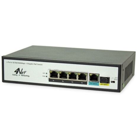 Switch 4Power 4POE 1 Port 10/100/1000 +1SFP 65W
