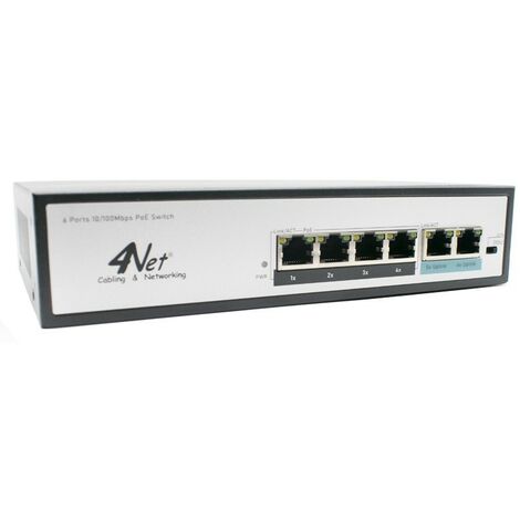 Switch 4Power 6 Porte 10/100Mbps PoE