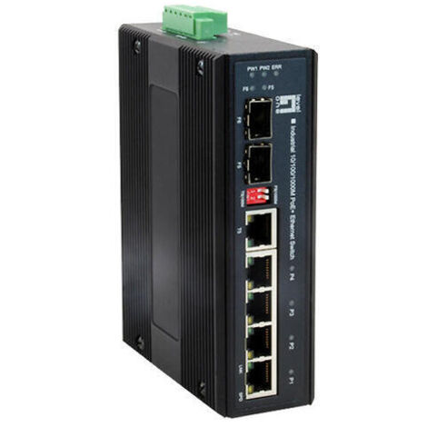 Switch 4x FE IES-0610 2xGSFP 126W 4xPoE