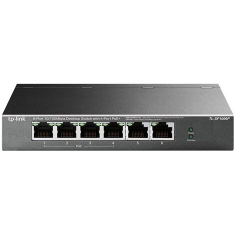 Switch 6P 10/100Mbps Di Cui 4P Poe 67W Poe Power Plug And Play