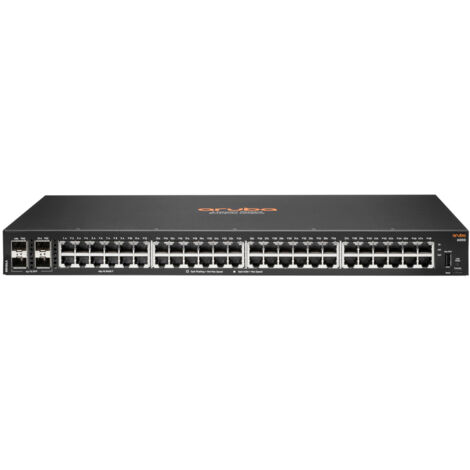Switch Aruba 6000 48G 4SFP, 52 Porte, Nero, Modello R8N86A