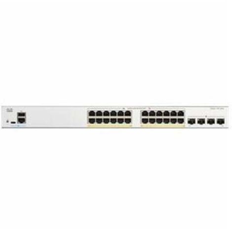 Switch Cisco Catalyst 1200 Gestito L2 Gigabit Ethernet con Supporto PoE, 24 Porte 10/100/1000, 4 Porte 10 Gigabit, 1U, Bianco