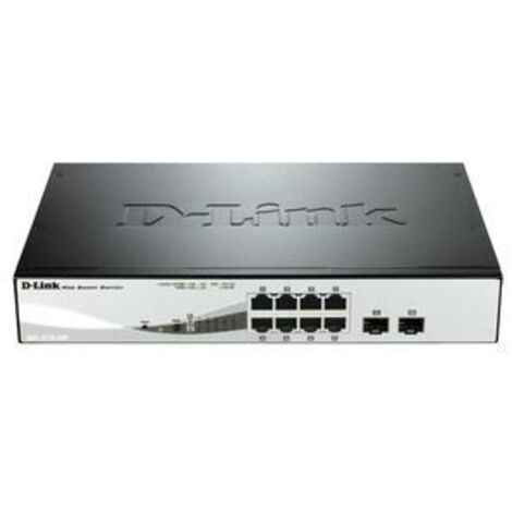 SWITCH D-LINK 8P DGS-1210-08P 10/100/1000 PoE 2PCb1000BaseT/SFP LAYER2 SMARTIII
