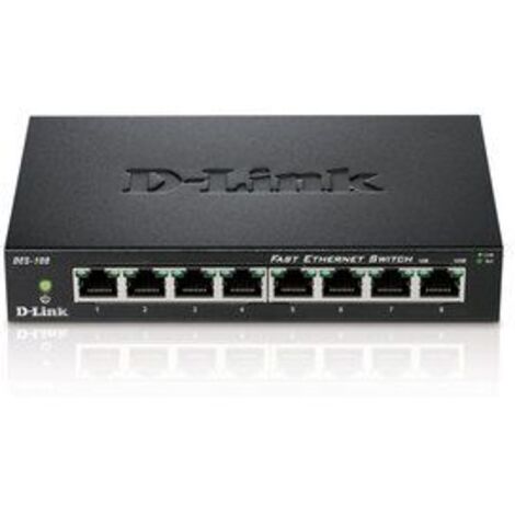 Switch D-Link DES-108 8 Puertos/ RJ-45 10/100