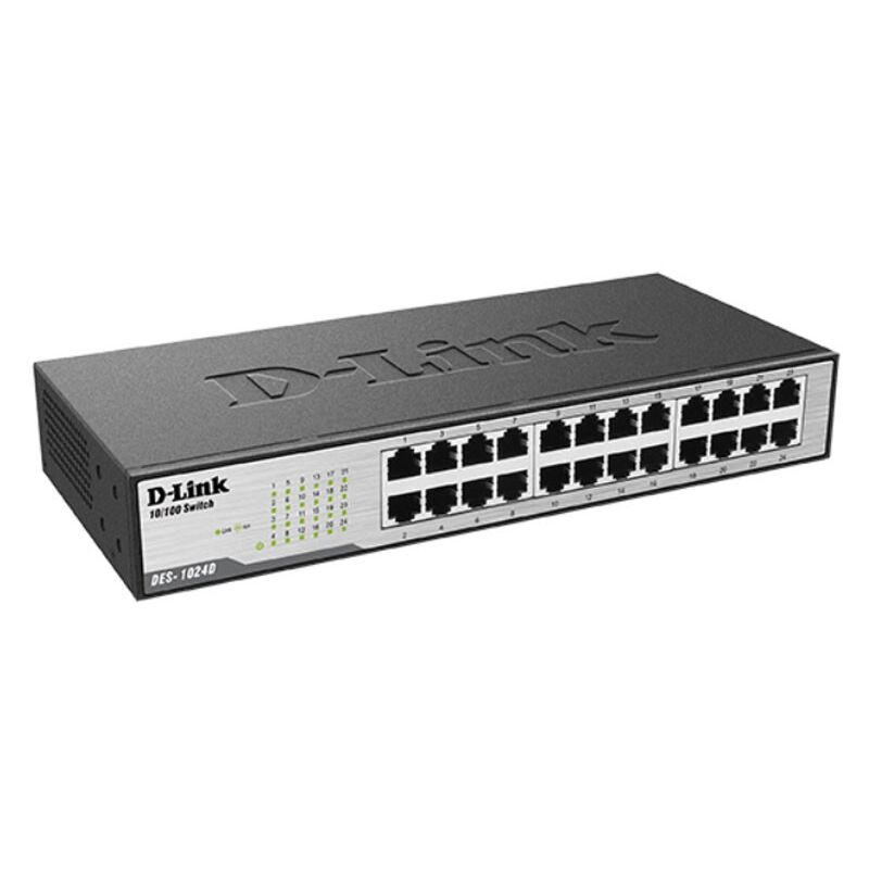 Dlink - Switch D-Link Unmanaged 24 ports 10/100 mbps DES-1024D