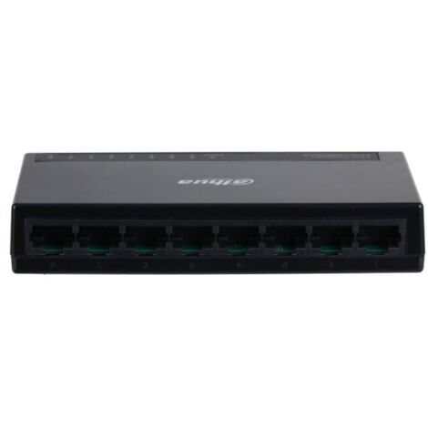 Switch Dahua Con 8 Puertos Gigabit  Negro   IluminaShop