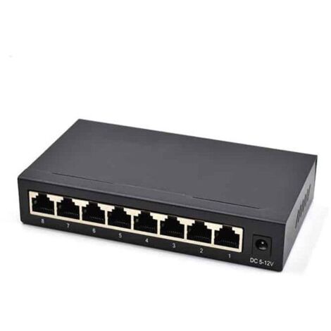 Switch de réseau - - - 8 ports Gigabit - Non géré - Boîtier métallique