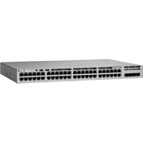 Switch di Rete Cisco Catalyst 9200L da 48 Porte PoE+ con Uplink Gigabit Ethernet, Gestione L3, Funzionalit� di Rete Essenziali