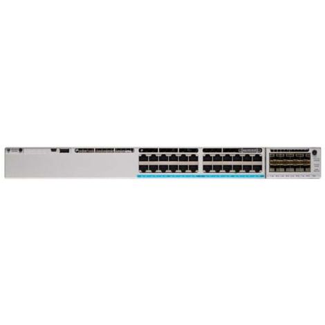 Switch di Rete Cisco Catalyst 9300L da 24 Porte PoE con Uplink 4x1G, Version Advanced, con Abbonamento DNA (C9300L-24P-4G-A)