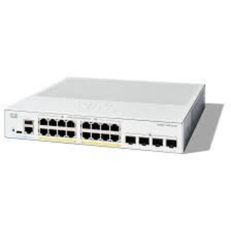Switch di Rete Gestito Cisco Catalyst 1300 16 Porte Gigabit Ethernet L2/L3 con 2 Porte SFP Bianco