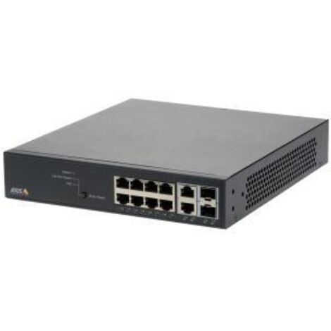 Switch di Rete Gestito Gigabit Ethernet Axis T8508 con Supporto Power over Ethernet (PoE), 10/100/1000 Mbps, Nero