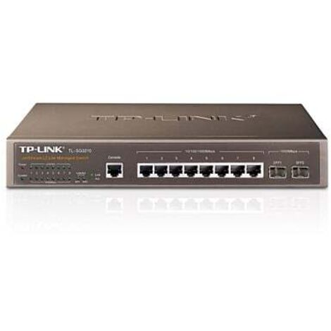 Switch di Rete TP-Link TL-SG3210 di Livello 2 Lite con 8 Porte Gigabit e 2 SFP